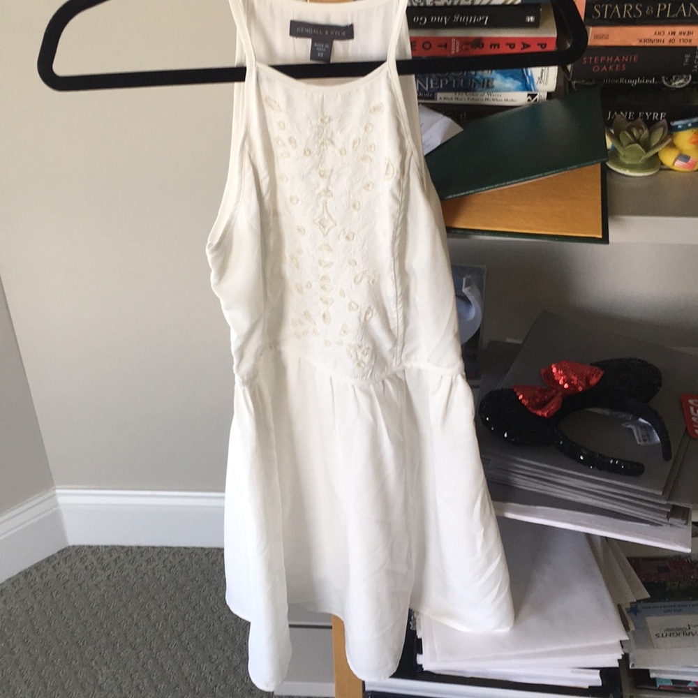 beaded front skater dress